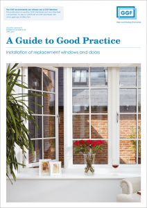 20.3 - GGF A Guide to Good Practice - Installation of replacement windows and doors - April 2016 - cover