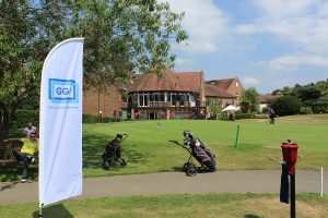 GGF flag, practice green, Tudor Park Marriott Hotel & Country Club