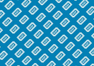 GGF logo wallpaper - white logo blue bg