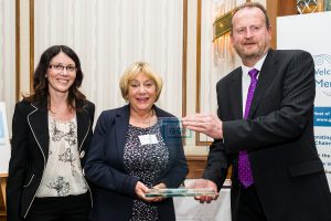 Cheryl Biggs and Carol Pearse of Holdens Supaseal Ltd presented with special award for over 80 Years Outstanding Services to the Industry