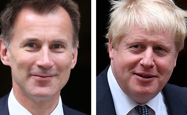 Boris Jonstome and Jeremy Hunt