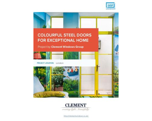 COLOURFUL STEEL DOORS FOR EXCEPTIONAL HOME