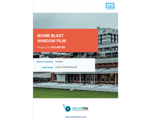 BOMB BLAST WINDOW FILM