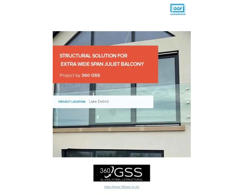 Extra wide glass juliet balcony